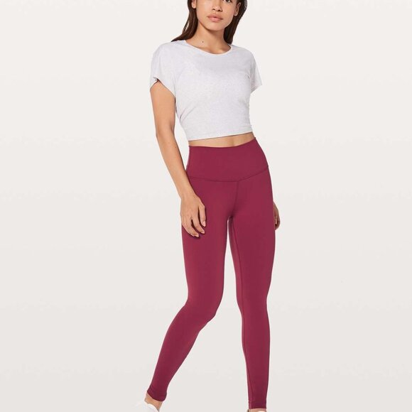 Lululemon Wunder Under Hi-Rise Leggings - Ruby Wine - Picture 2 of 8